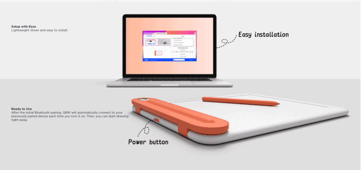 ugee dévoile la tablette de dessin Bluetooth Q8W la plus abordable pour les débutants 2 Q8W