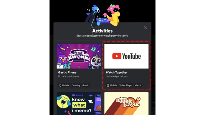 Comment regarder des vidéos YouTube avec des amis sur Discord