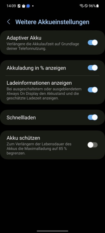 Votre smartphone Samsung se recharge lentement ? Activez le mode de charge rapide ! 6 ... allume ça. (Capture d'écran)