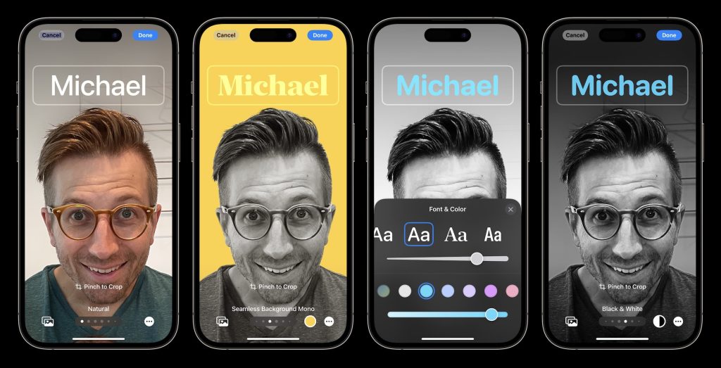 1686086409 873 Affiches de contact iOS 17 comment personnaliser la police limage