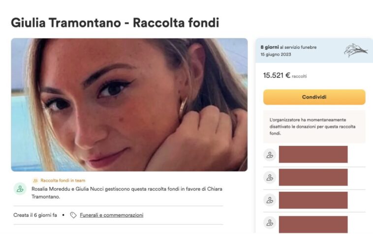 Combien GoFundMe gagne grâce aux dons, y compris ceux pour Giulia Tramontano 1 Combien GoFundMe gagne grâce aux dons, y compris ceux pour Giulia Tramontano