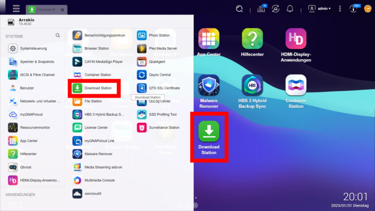 NAS QNAP : comment télécharger des torrents et des fichiers Web 3 Vous pouvez trouver l'application Download Station sous QTS dans le menu Démarrer.