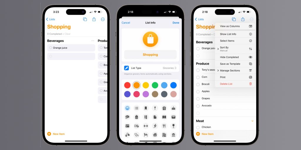 Les rappels dans iOS 17 réalisent que c'est la meilleure liste de courses 2 1686349207 638 Les rappels dans iOS 17 realisent que cest la meilleure
