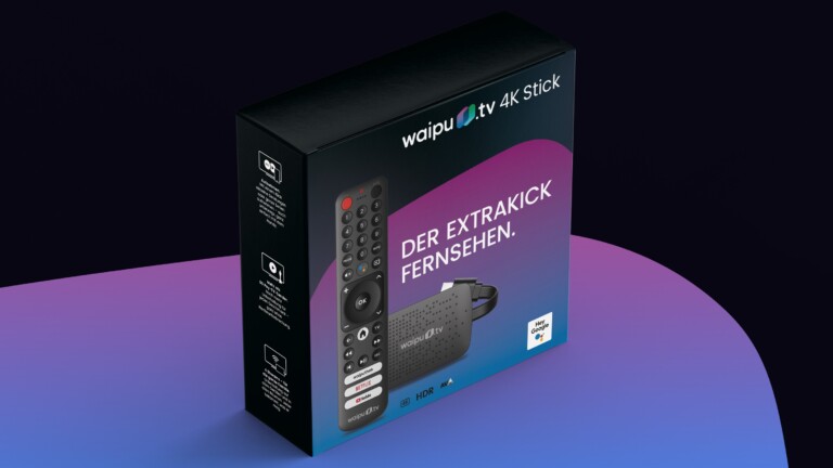 Avec une clé de streaming, vous pouvez moderniser les anciens téléviseurs avec des services de streaming.  (Photo: Waipu.tv)