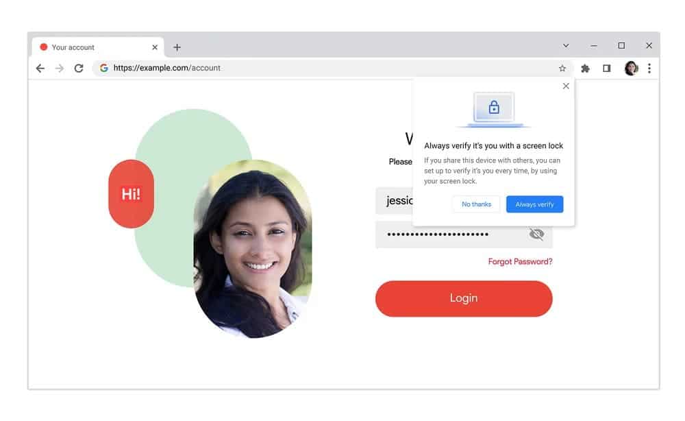 Google Password Manager est maintenant bien meilleur qu'avant 3 Sécurité supplémentaire du gestionnaire de mots de passe Google