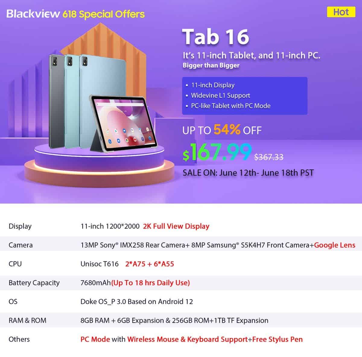 1686611411 582 Economisez jusqua 23851 Blackview 618 Shopping Festival du 12 au