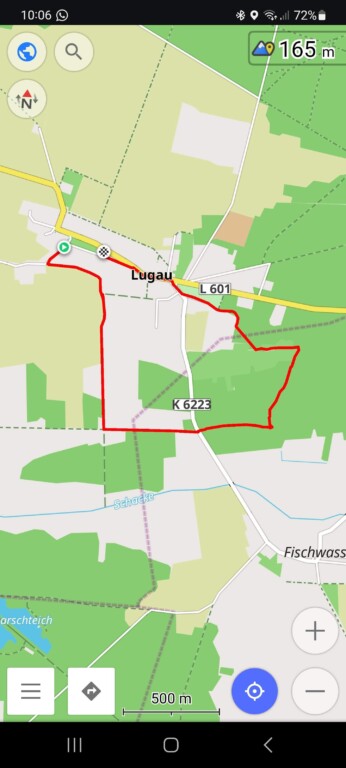 Routes GPX sur Samsung Galaxy Watch : Voici comment fonctionnent l'importation et l'exportation 11 Les pistes GPX peuvent également être importées dans d'autres applications telles que Osmand+. (Capture d'écran)