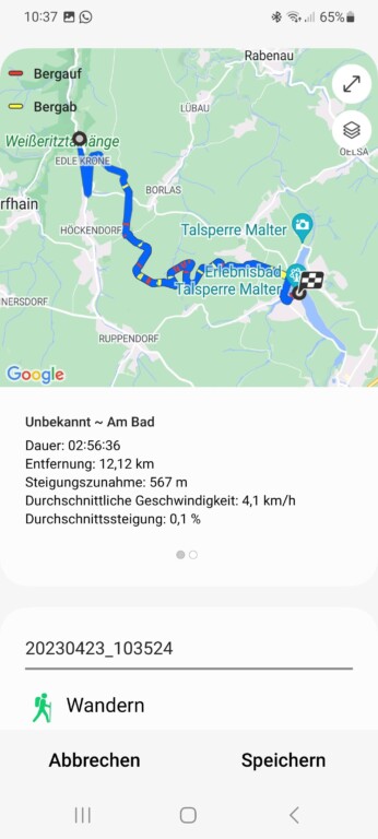 Routes GPX sur Samsung Galaxy Watch : Voici comment fonctionnent l'importation et l'exportation 10 Maintenant, nous pouvons commencer (capture d'écran)