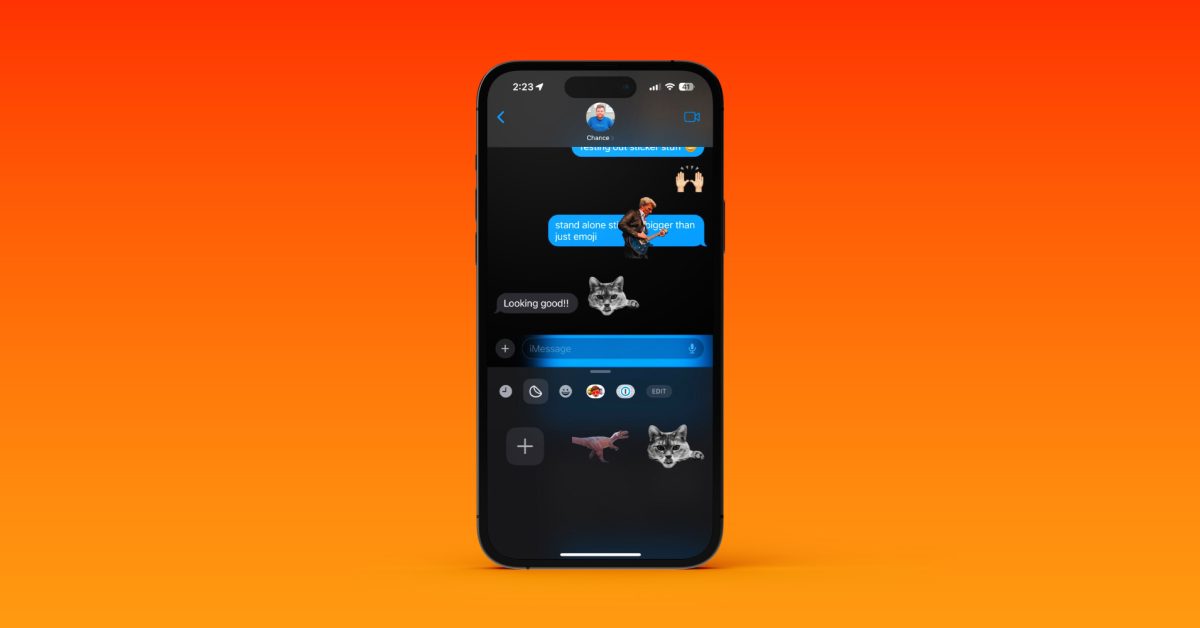 Comment créer et utiliser des stickers iPhone Messages avec iOS 17 96 Comment créer et utiliser des autocollants iPhone Messages avec iOS 17
