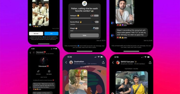 Après WhatsApp, Instagram déploie désormais sa fonctionnalité "Chaînes" dans le monde entier 1 Après WhatsApp, Instagram déploie désormais sa fonctionnalité "Chaînes" dans le monde entier