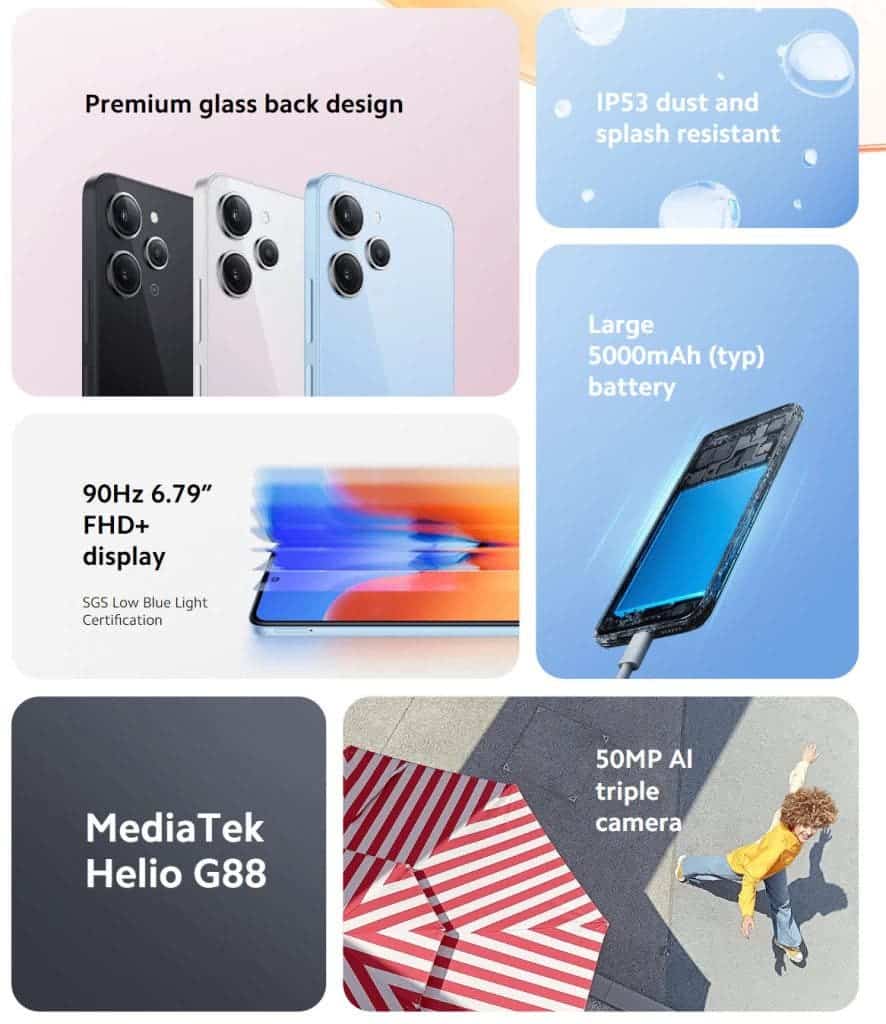 Redmi 12 : un smartphone d'entrée de gamme au design inspiré de l'iPhone Pro 4 1686908108 233 Redmi 12 un smartphone dentree de gamme au design