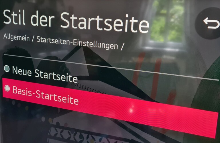 LG TV ralentit après la mise à jour : c'est la cause et ce que vous pouvez faire 3 Sélectionnez à nouveau l'ancienne page d'accueil. (Capture d'écran)