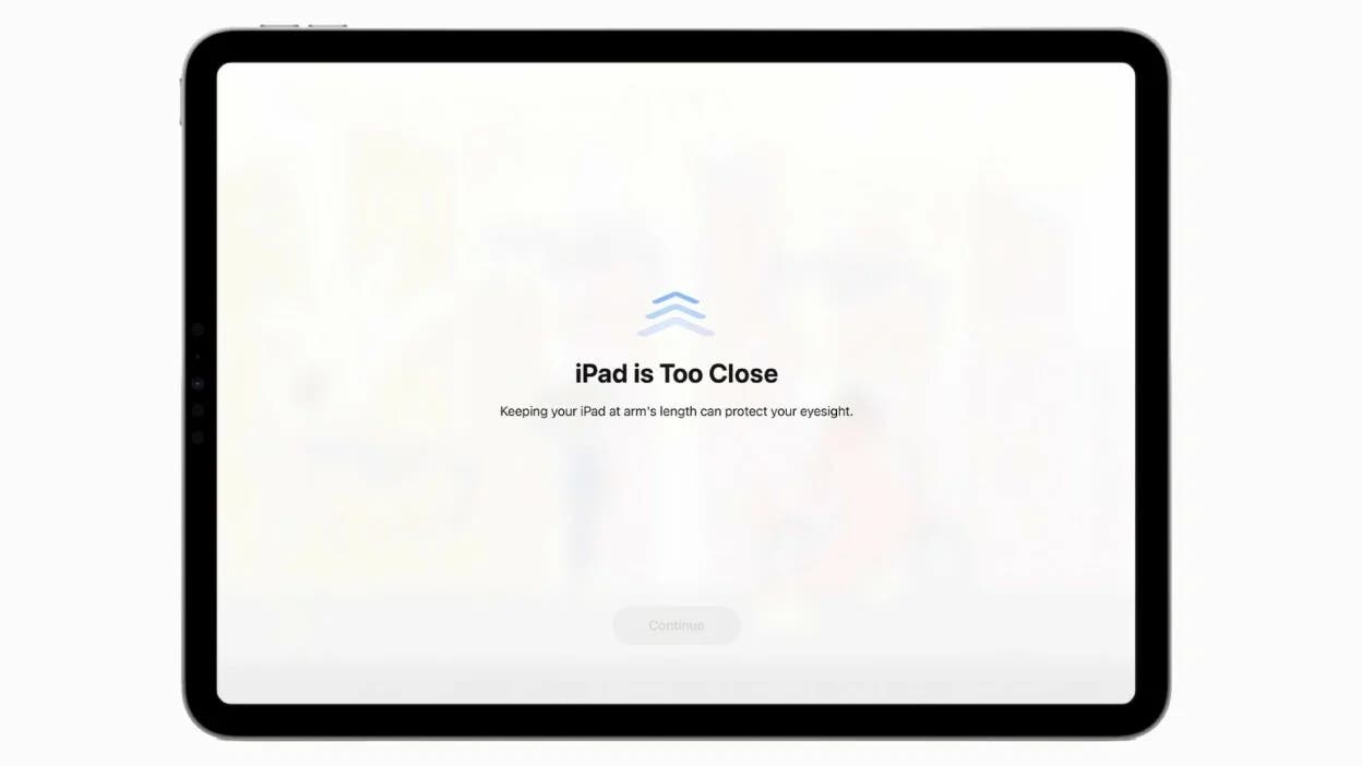 iOS 17 a une fonctionnalité intelligemment conçue pour prévenir les fatigues oculaires 4 Distance de l'écran sur iPadOS 17