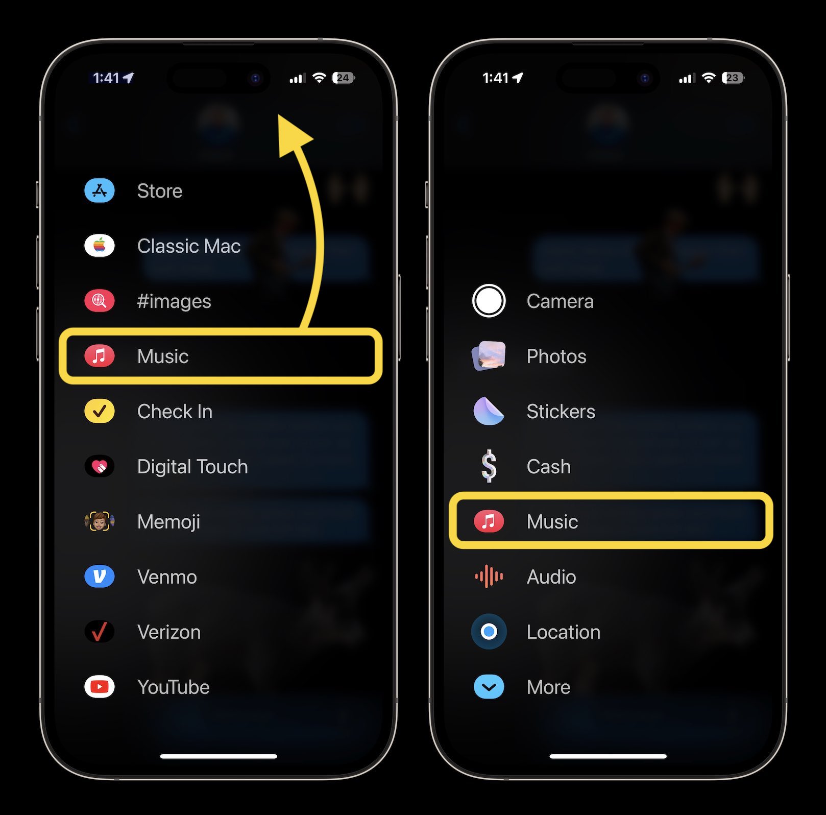 Où sont les applications iMessage dans iOS 17 ? Voici comment y accéder et les personnaliser 3 où sont les applications iMessage dans iOS 17 2