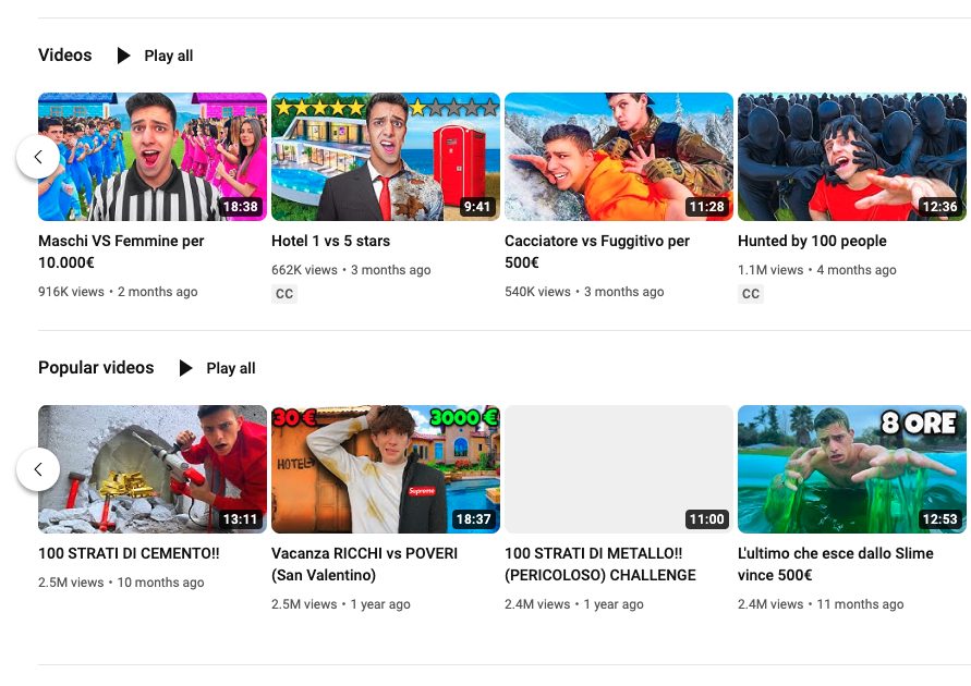 Quelles sont les vidéos que The Borderline a supprimées de YouTube après l'accident 2 YOUTUBE | Une capture d'écran de la chaîne YouTube de The Borderline du 14 avril 2023