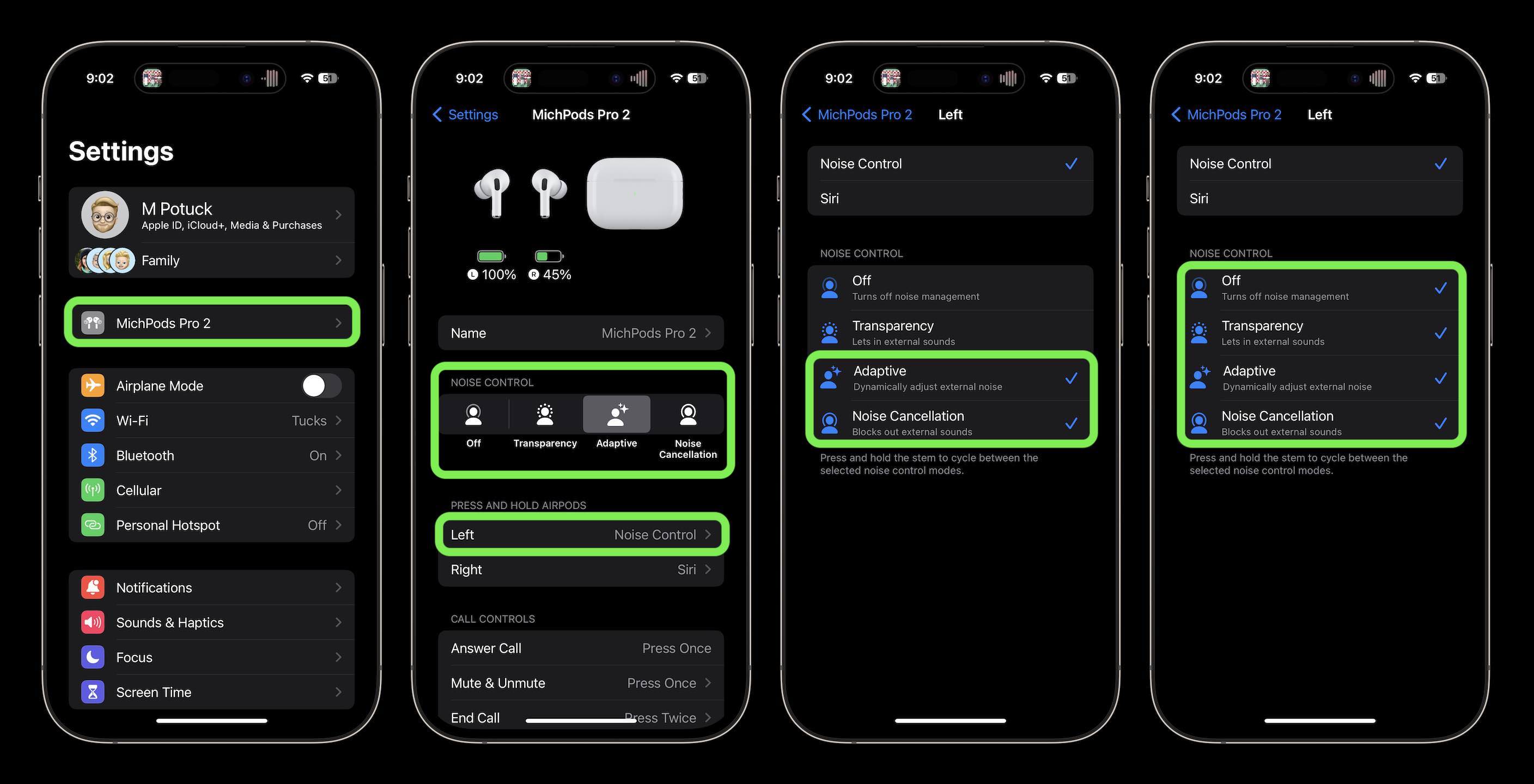 Comment activer l'audio adaptatif des AirPods Pro, comment ça marche