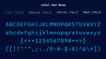 Intel One Mono est une nouvelle police de caractères open-source destinée aux développeurs malvoyants 9 Intel One Mono is a new open-source typeface for visually impaired developers