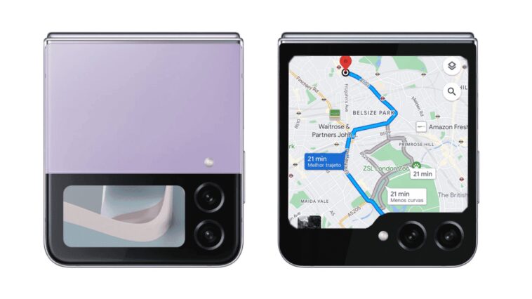 Retournez-le : le Samsung Galaxy Z Flip5 fait passer Google Maps au niveau supérieur 1 Galaxy Z Flip5