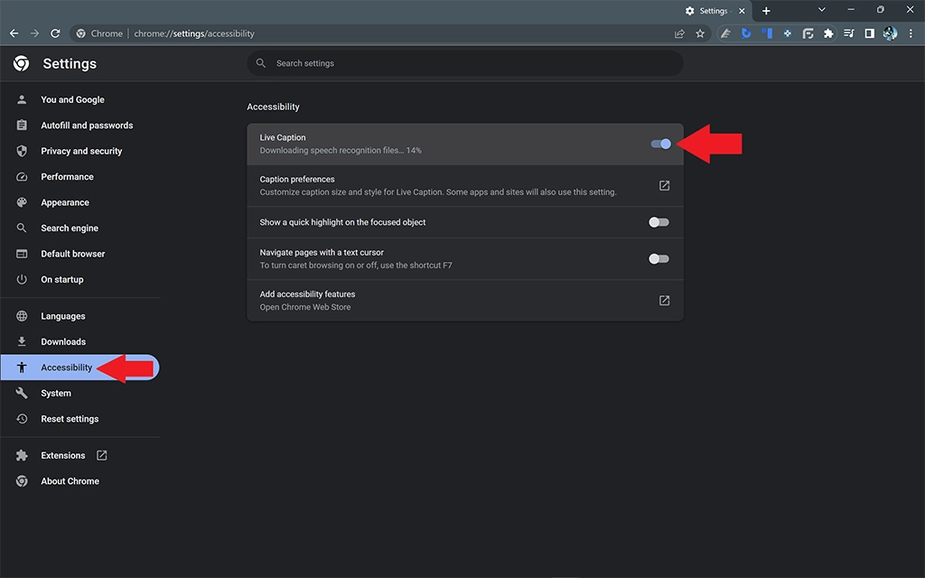 Comment activer les sous-titres en direct sur Google Chrome