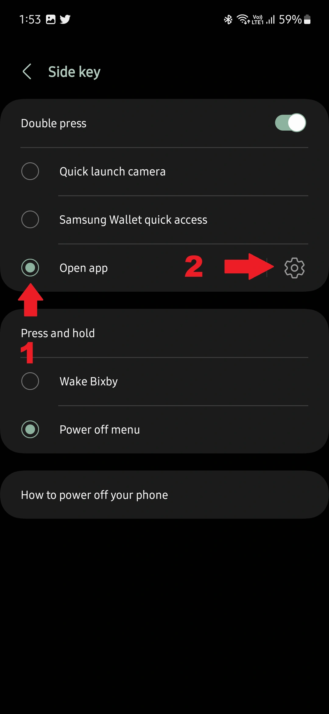 Comment ouvrir n'importe quelle application avec la touche latérale sur Samsung