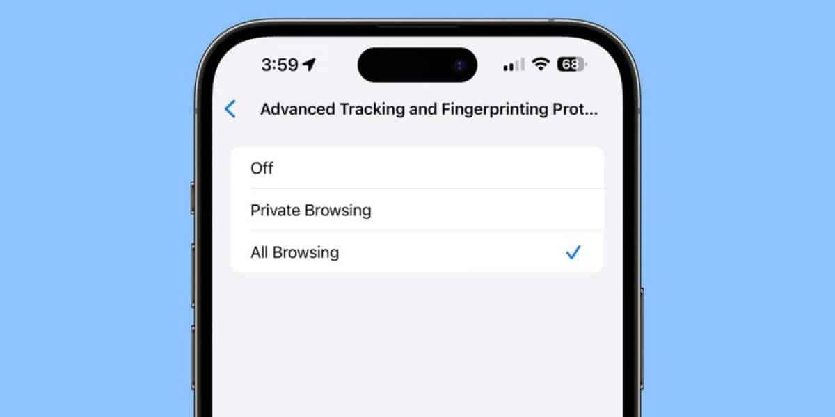 Suivi avancé iOS 17