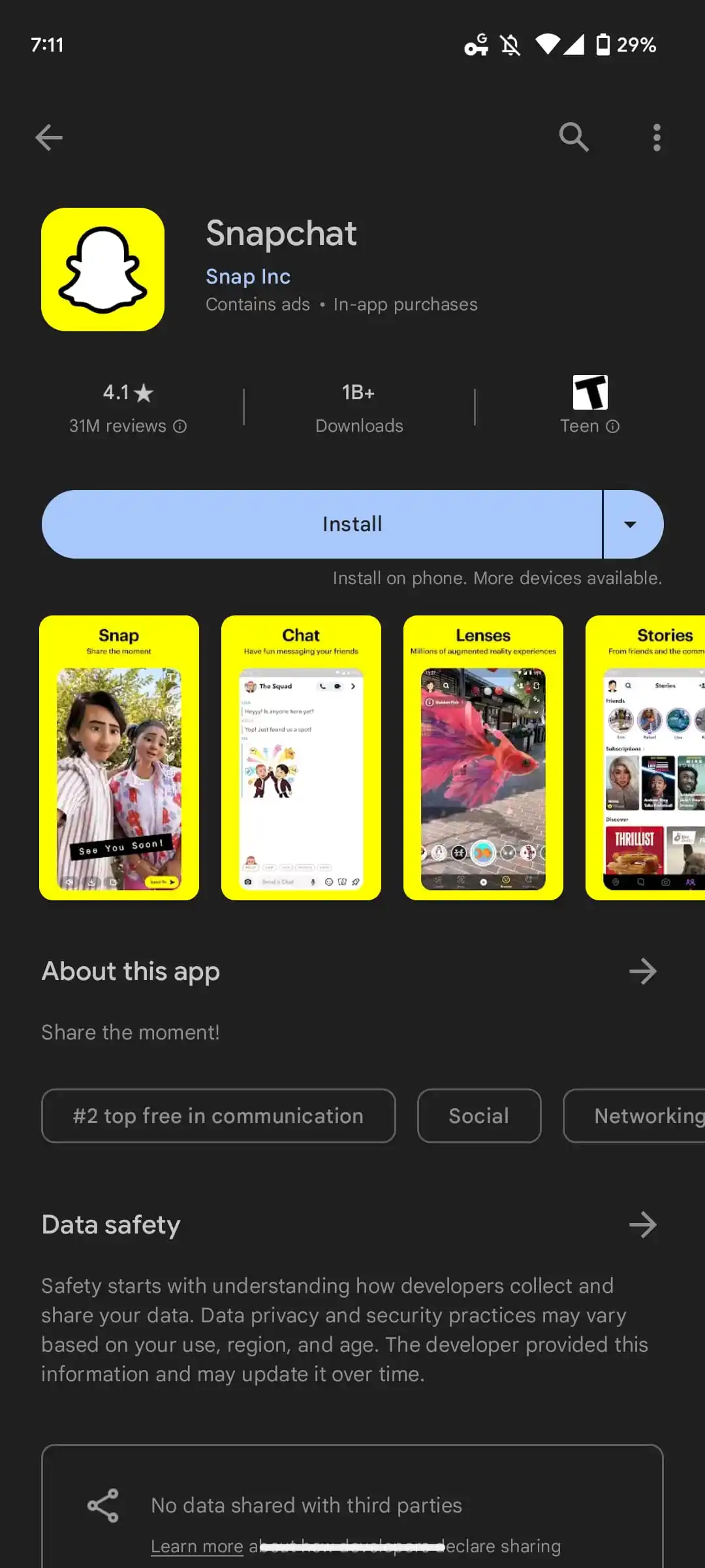 Présentation du nouveau look : Google Play Store devient bleu 3 Google Play Store bleu