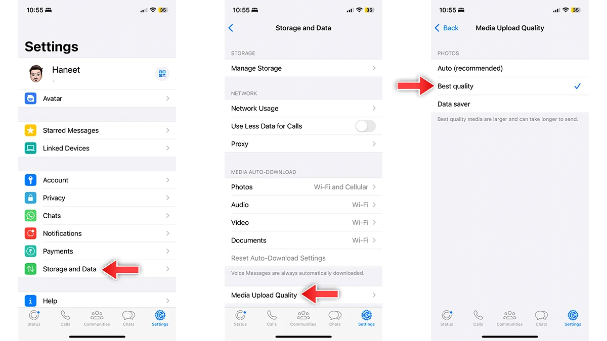 Comment activer les téléchargements de haute qualité dans WhatsApp ? 2 Comment activer les téléchargements de haute qualité dans WhatsApp