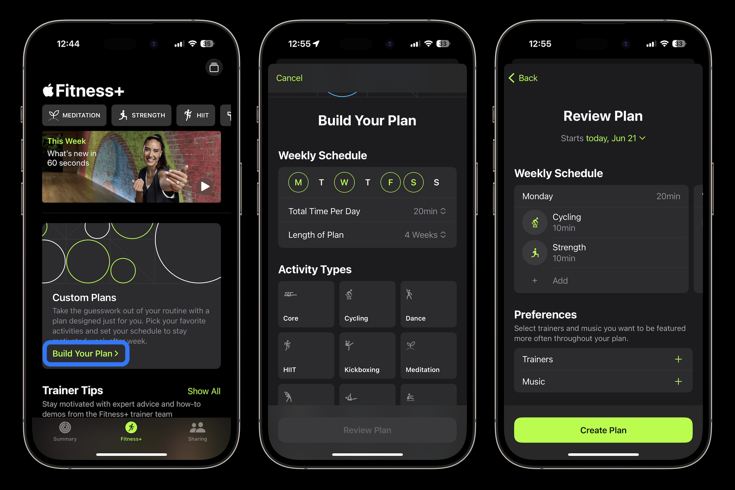 Comment créer des plans Apple Fitness+ personnalisés avec iOS 17 ? 2 créer des plans Apple Fitness+ personnalisés 1