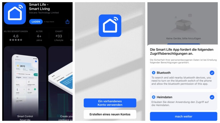Mesure du courant via l'application gratuite