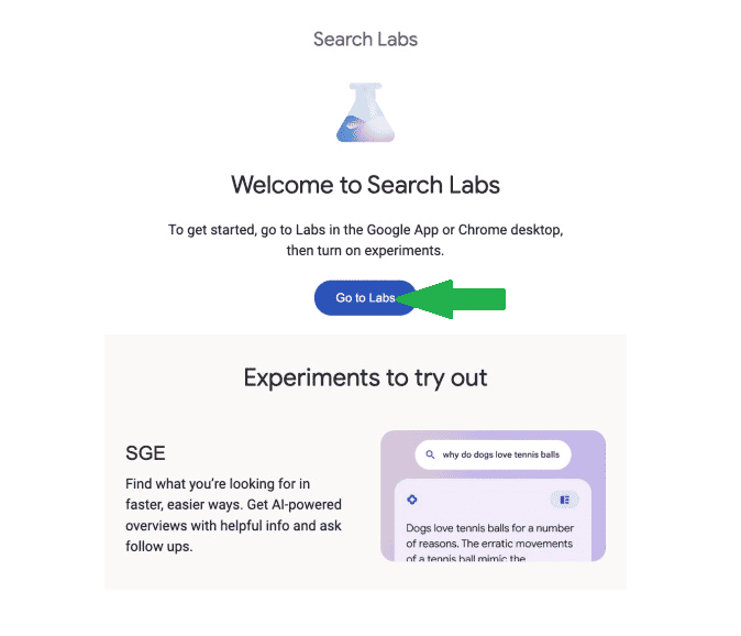 Guide du débutant sur l'utilisation de la recherche générative Google AI 3 Recherche générative Google AI