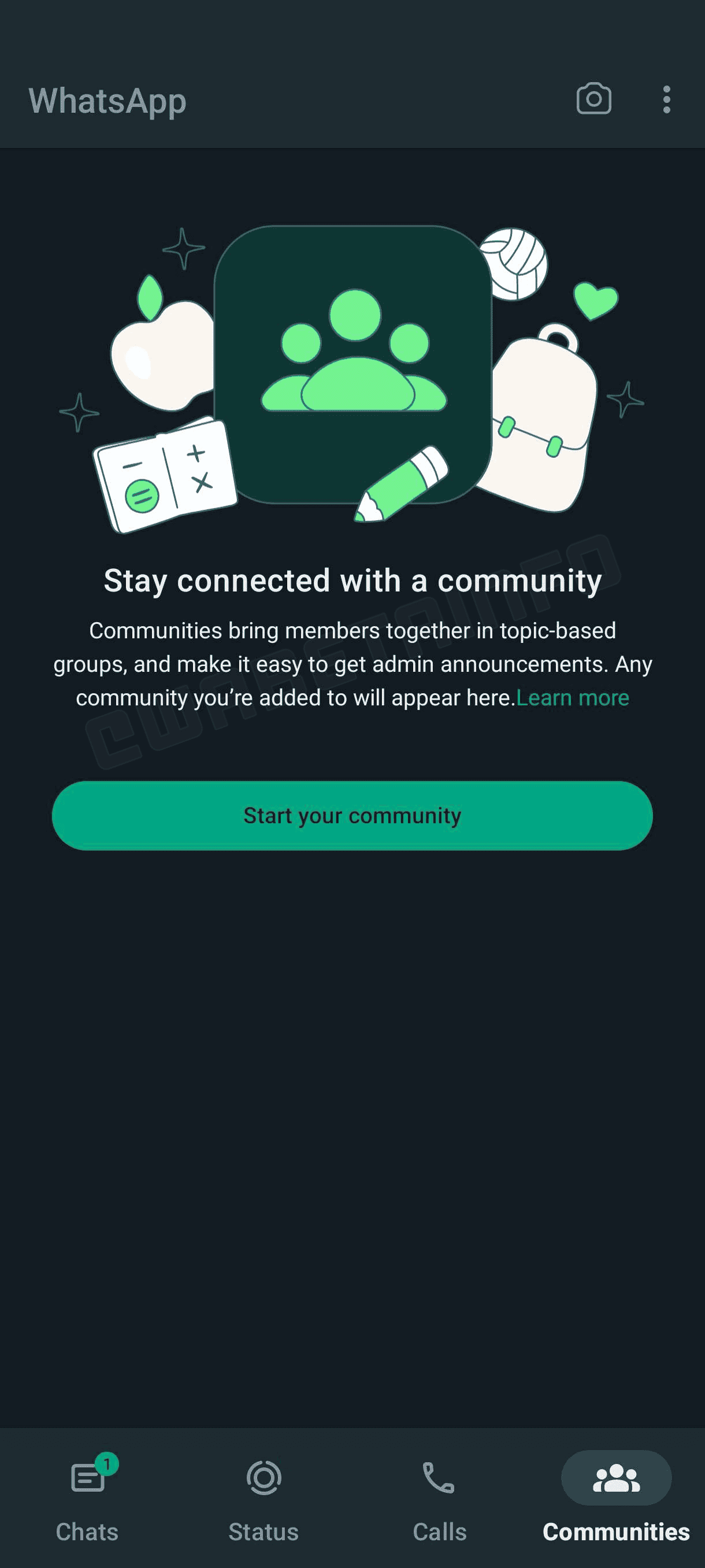La bêta de WhatsApp pour Android obtient une nouvelle interface pour l'onglet des communautés 2 La beta de WhatsApp pour Android obtient une nouvelle interface