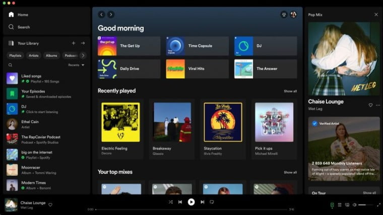 La nouvelle expérience bureau de Spotify est plus personnalisable et plus complète 2 La nouvelle application Spotify