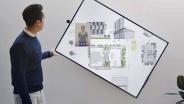 Le Surface Hub 2S par lui-même peut être tourné à volonté