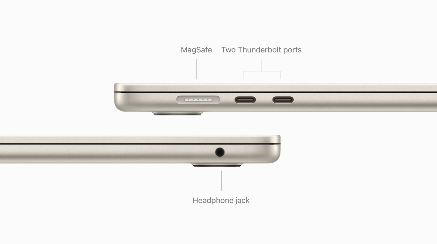 MacBook Air 15 pouces vs MacBook Pro 16 pouces Intel : Une mise à niveau parfaite ? 6 MacBook Air 15 pouces vs MacBook Pro 16 pouces Intel I/O