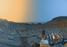 La panoramica composita, scattata dal rover Curiosity della NASA. Credit: NASA/JPL–Caltech