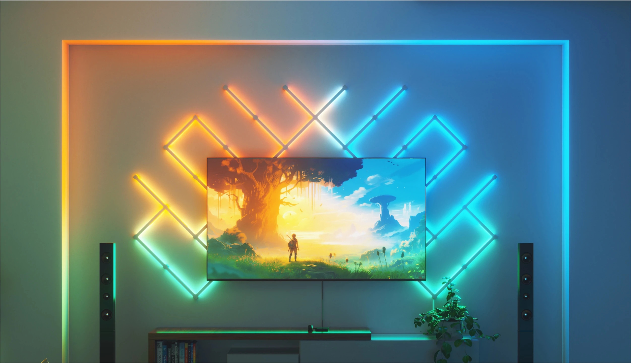 Nanoleaf lance un miroir immersif pour écran de télévision 4D et un kit de bandes lumineuses avec Matter 3 Nanoleaf lance un miroir immersif pour ecran de television 4D.webp