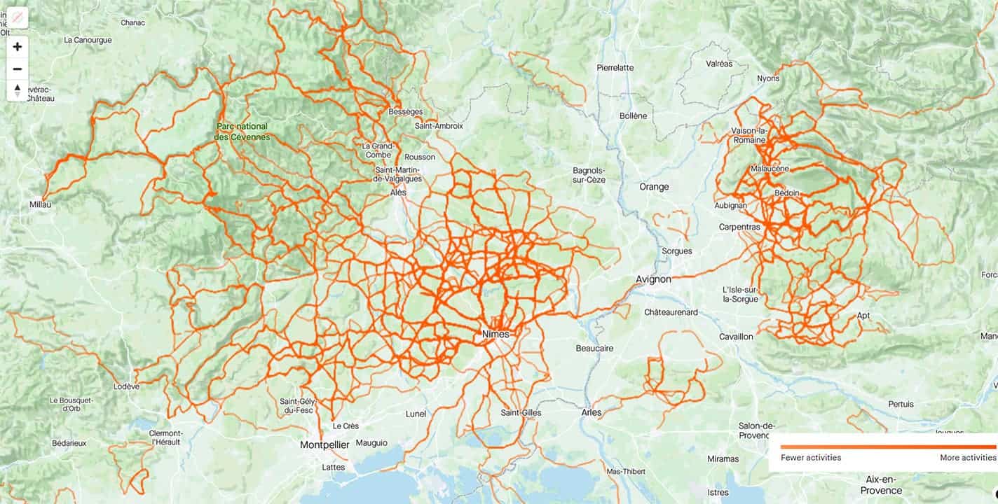 Strava Heatmap peut être exploité pour révéler votre adresse personnelle 2 Fonction de carte thermique Strava