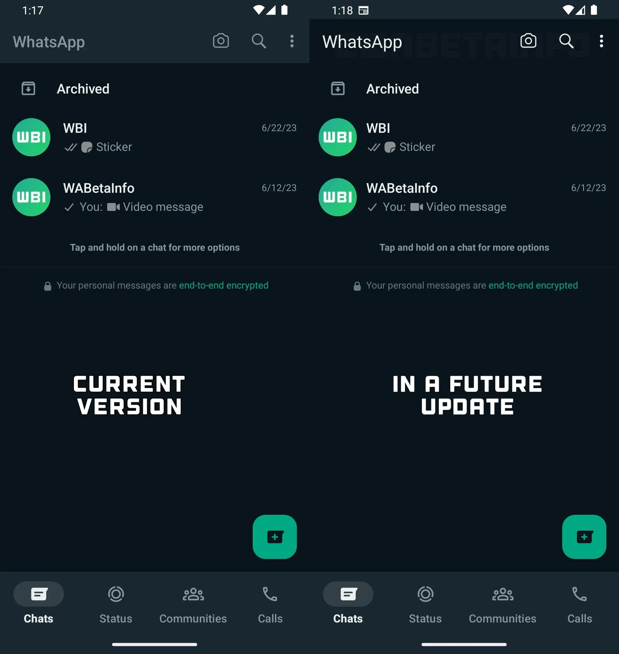 Utilisateurs d'Android, préparez-vous pour un relooking de WhatsApp inspiré d'iOS 3 WhatsApp pour la refonte d'Android