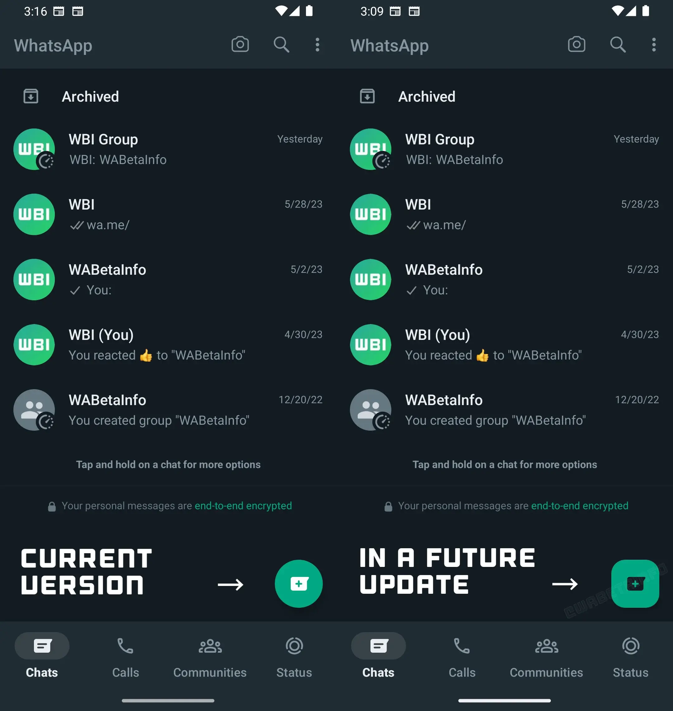 WhatsApp pour obtenir une nouvelle conception hardware sur Android 2 Conception matérielle WhatsApp