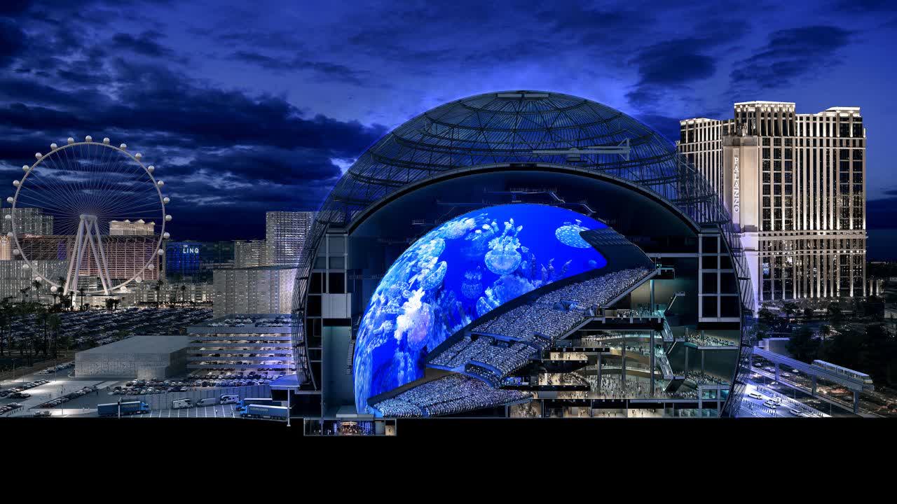 Plus d'un million de diodes électroluminescentes illuminent la Sphère, l'incroyable nouvelle attraction de Las Vegas 4 1688984411 167 Plus dun million de diodes electroluminescentes illuminent la Sphere lincroyable