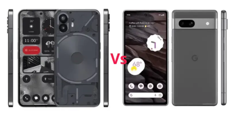 Rien Téléphone (2) Vs Pixel 7
