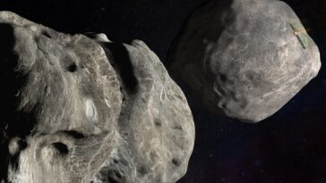 La mission DART de la NASA a laissé un sillage de petits rochers 29 NASA