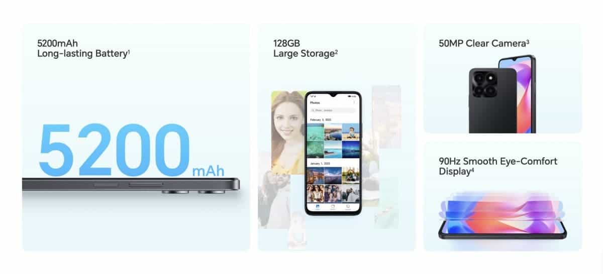 Honor X6a lancé avec un taux de rafraîchissement élevé et une charge rapide 3 1690542970 343 Honor X6a lance avec un taux de rafraichissement eleve et