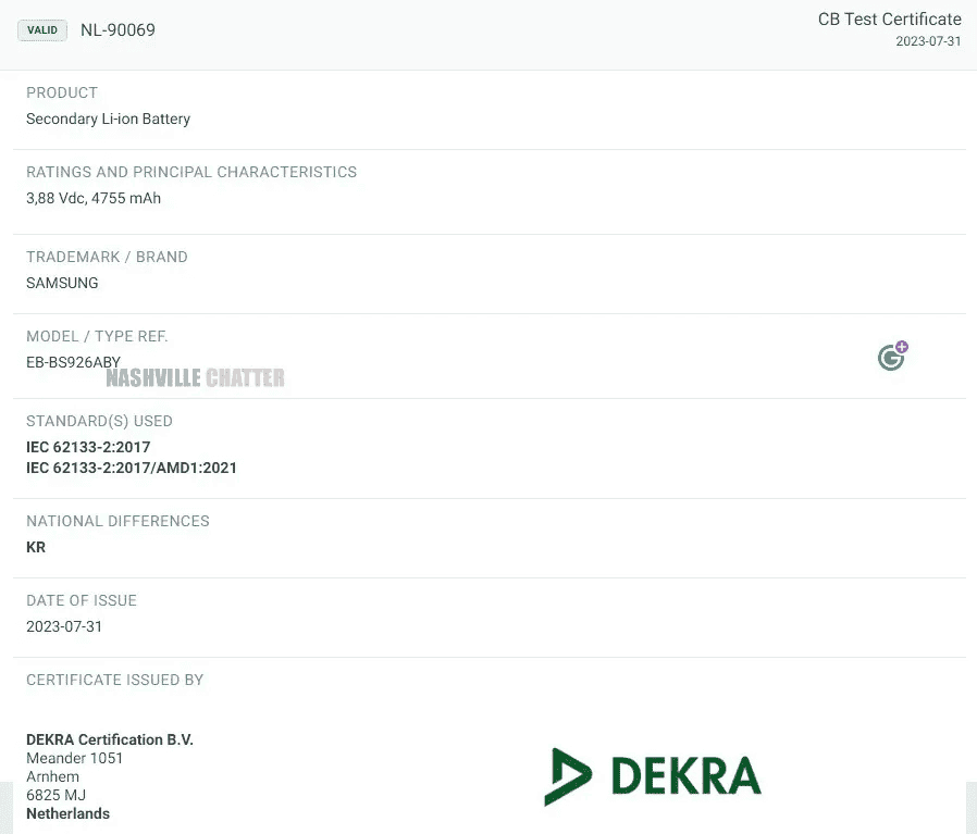 Samsung Galaxy S24+ passe par Geekbench, Ultra obtient la certification de batterie 3 Samsung Galaxy S24