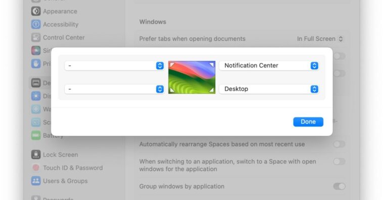 Astuce macOS : Utilisez les coins pour améliorer l'accès au centre de notifications, au bureau et plus encore 1 Astuce macOS : Utilisez les coins chauds pour améliorer l'accès au centre de notifications, au bureau et plus encore.