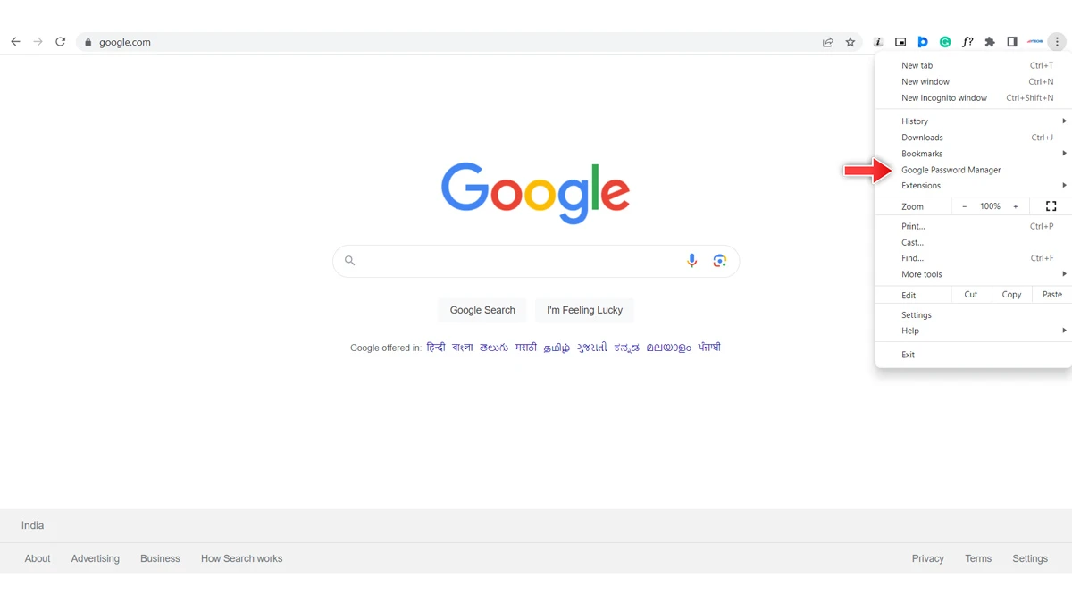 Comment utiliser le gestionnaire de mots de passe Google dans Google Chrome 2 Comment utiliser le gestionnaire de mots de passe Google dans Google Chrome