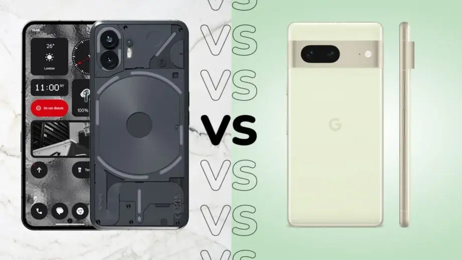 Comparaison du Nothing Phone (2) et du Google Pixel 7 : Quel est le Smartphone Ultime ? 2 Rien Téléphone (2) Vs Pixel 7