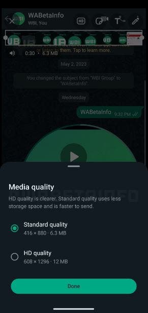 Dites adieu aux vidéos de mauvaise qualité sur WhatsApp : option HD bientôt disponible 2 Vidéos de qualité WhatsApp HD