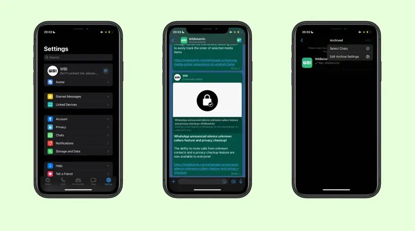 Interface utilisateur des mises à jour de WhatsApp : ce que vous devez savoir 3 Interface translucide WhatsApp