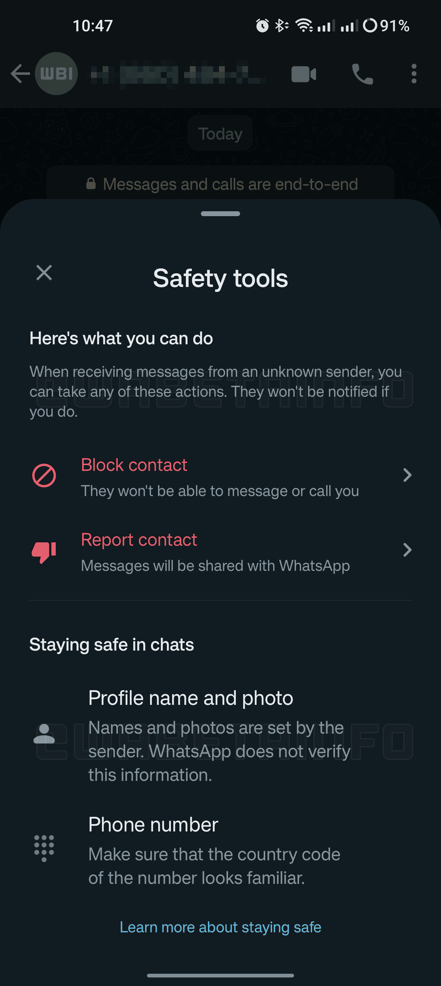 La dernière mise à jour d'Android de WhatsApp améliore les outils de sécurité 2 La derniere mise a jour dAndroid de WhatsApp ameliore les